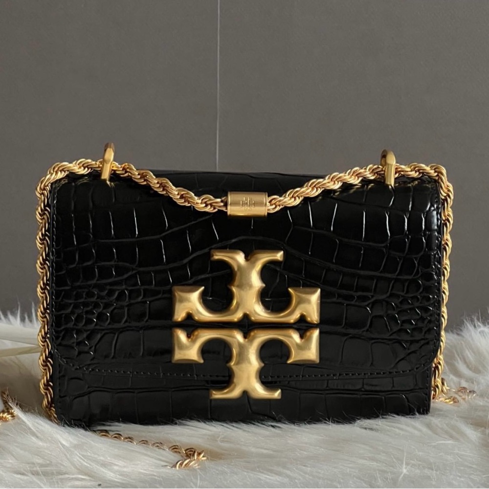 💰SOLD - 77044 - Tory Burch Eleanor Embossed Small Convertible Shoulder Bag - Picture 1 of 14